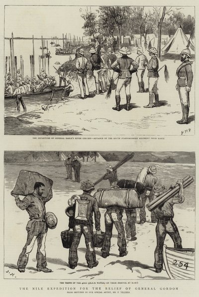 The Nile Expedition for the Relief of General Gordon by Frederic Villiers